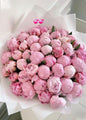 A bouquet of 35 peonies