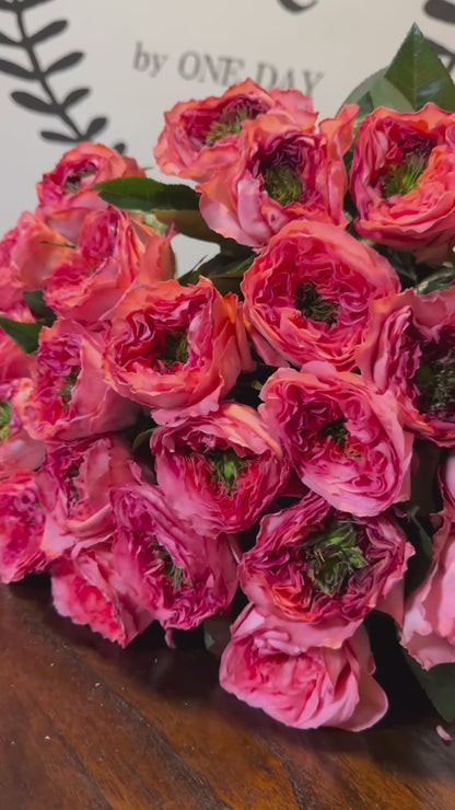 Mandarin Peony Roses Bouquet